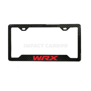 Carbon Fiber License Plate Frame: JDM Subaru WRX STI Accessory
