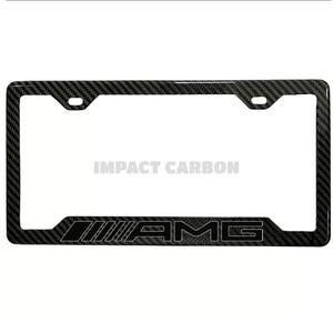 AMG Real 3K TwillWeave CARBON FIBER License Plate Frame Holder
