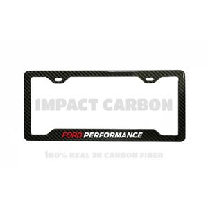 Ford Performance Echt 3K TwillWeave Carbon-Faser-Nummernschild-Rahmen-Halter