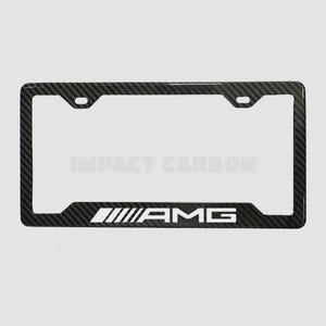 AMG Real 3K TwillWeave Carbon Fiber License Plate Frame Holder
