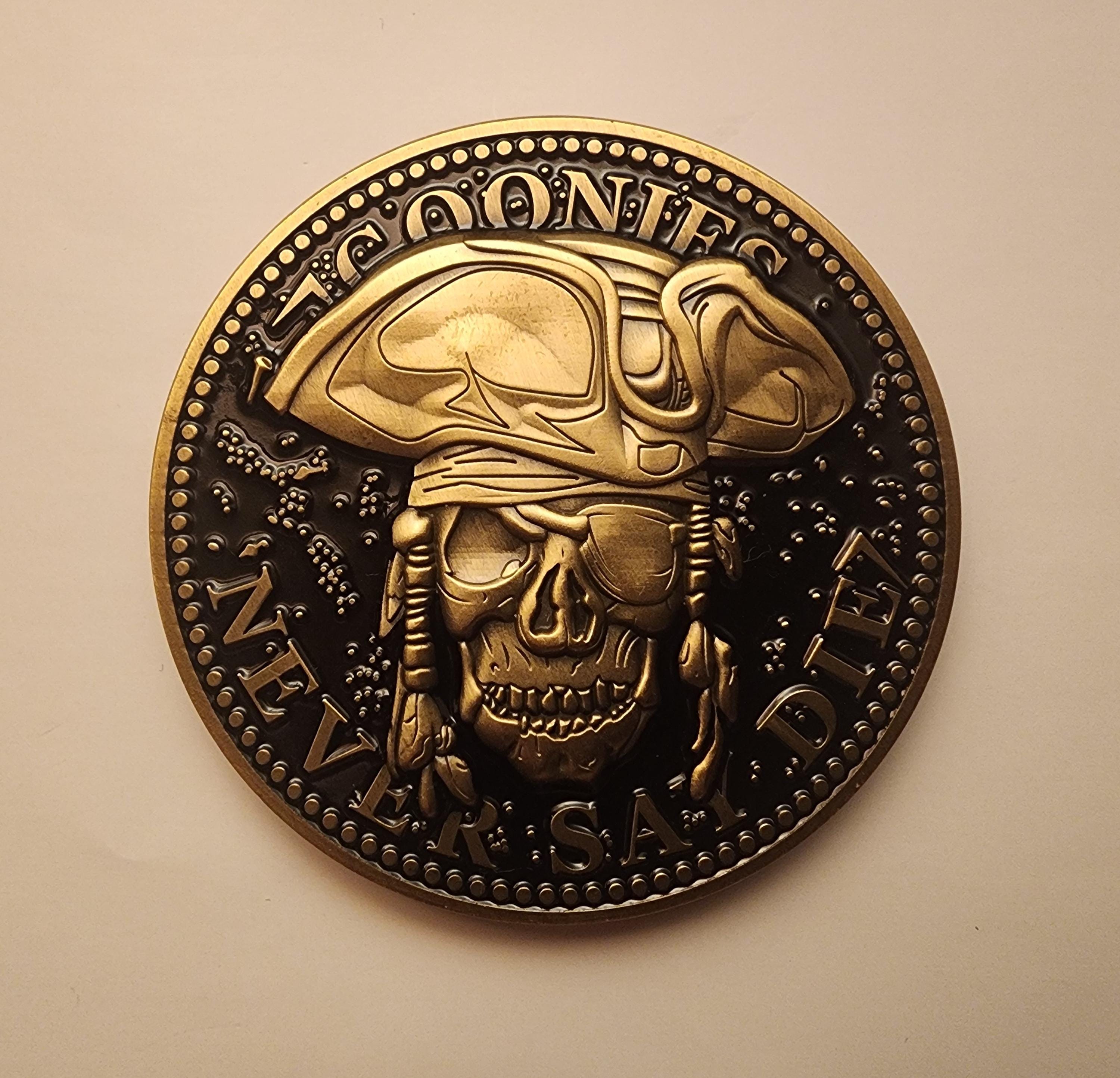 映画 グーニーズ Goonies Doubloon 金貨 コイン お宝 グーニーズ映画公開25周年記念ダブロン・コイン＆ポストカード
