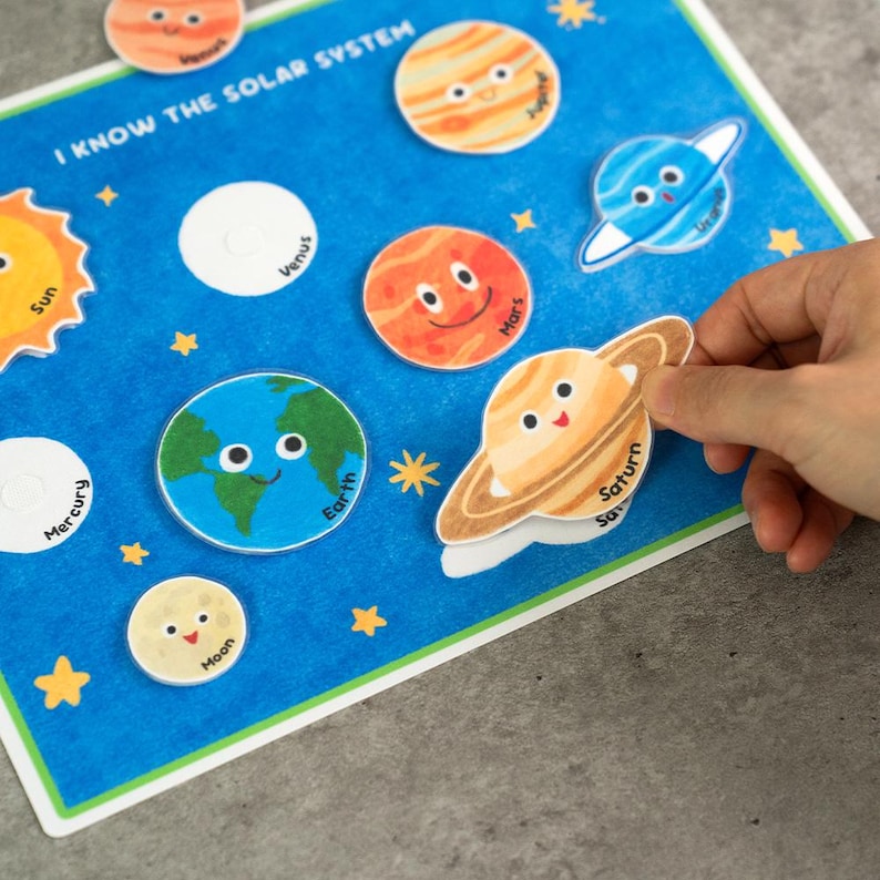 Solar System Activity Printable PDF – Learning Game, Planets Matching ...