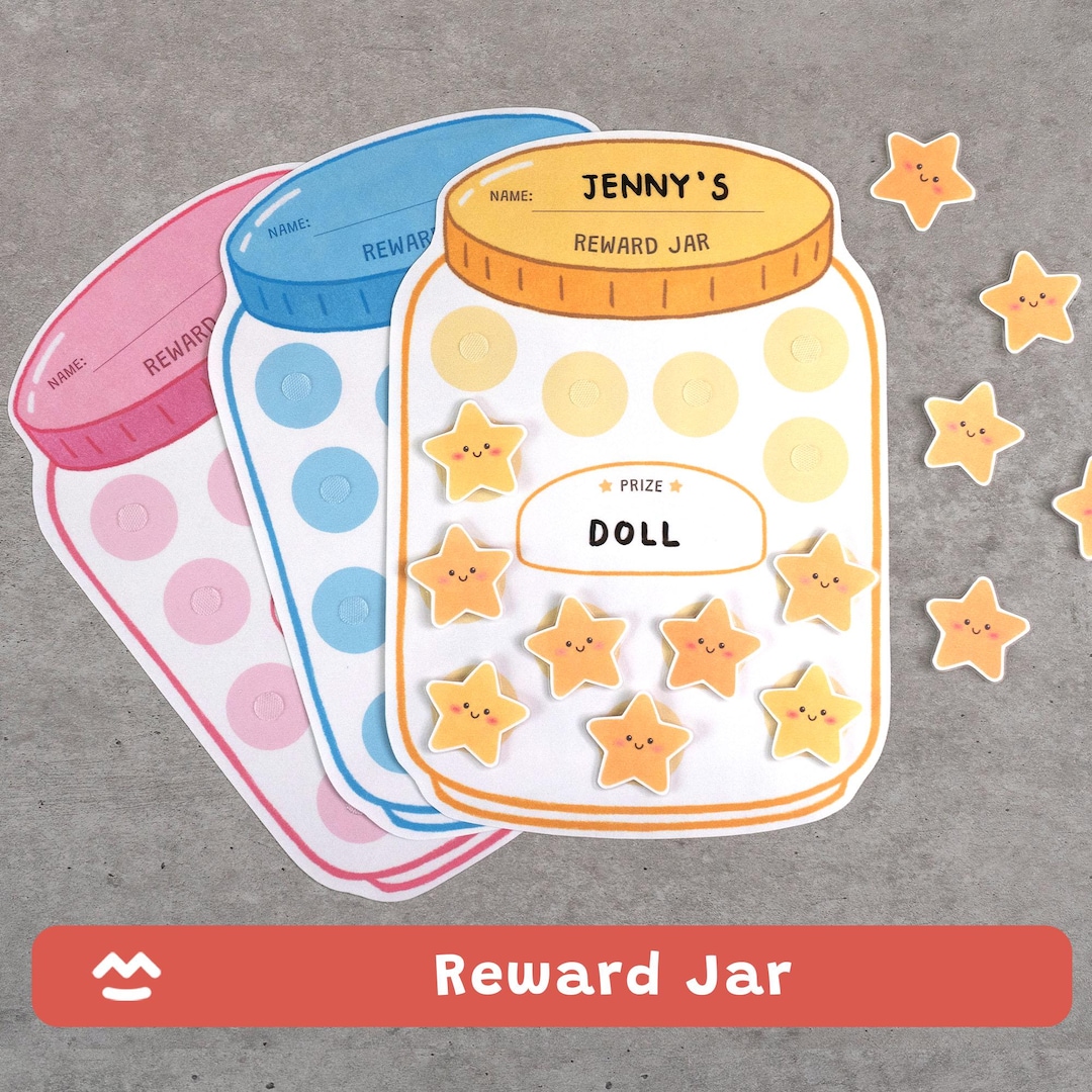 Kids Reward Jar, Kindness Chart, Behavior Tracker, Star Sticker System ...