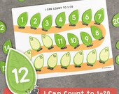 Ant Counting Activity 1–20, Number Matching Game, Preschool Math Printable, Pre-K & Kindergarten