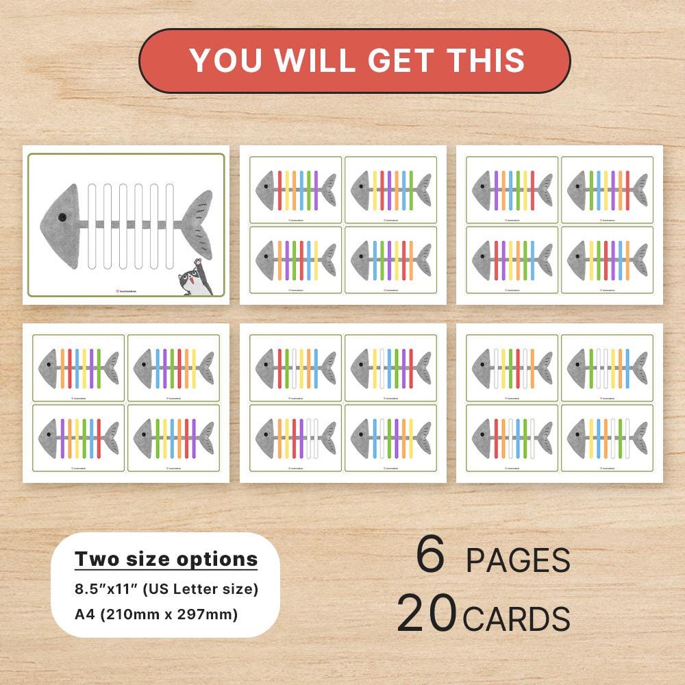 Popsicle Sticks Color Sorting Activity Cards - Fine Motor Skills ...
