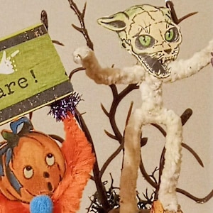 Vintage Look Halloween Scene