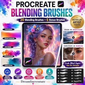 Procreate Blending Brushes Bundle | Seamless Color Transitions, Digital Toolkit (Digital Download)