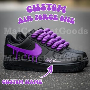 Purple rope laces air force 1 - Etsy 日本