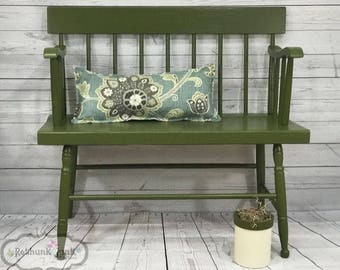 Color - English Ivy Rethunk Junk by Laura, water based paint for cabinets, walls, furniture, metal, and even outside doors!
