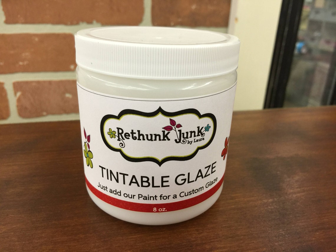 Glaze by Rethunk Junk 8 ounces Tintable Glaze. Etsy