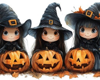 Whimsical Witch Art Print | Magical Halloween Wall Decor | Witchy Illustration for Home