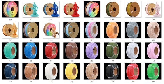 Polymaker Panchroma Matte PLA Filament 1.75mm 1kg - 2.2 lbs (Formerly PolyTerra PLA) - High Speed Matte 3D Printing Filament