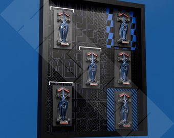 Red Bull Racing Inspired | F1 Car Display Background for Bburago 1:43 Scale (Digital Download)