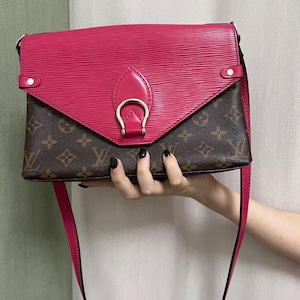Borsa a tracolla Louis Vuitton autentica / Borsa a tracolla in pelle 2017 / Rara borsa LV / Borsa di design di lusso e discreta
