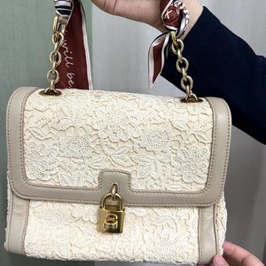 Vintage Authentic Dolce & Gabbana Embroidered Tote – Discounted for Minor Stain – Classic Designer Bag – 26x15x20cm