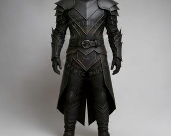 Armadura de gladiador de cuero hecha a mano: disfraz medieval de LARP para cosplay