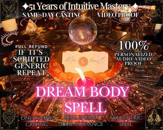 DREAM BODY Spell | Shape Shift Magic | Fat Burning | Body Sculpting | Beauty Boost | Glow Up Ritual | Perfect Figure | Same Day Cast