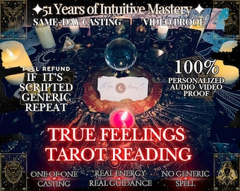 True Feelings, Exact Thoughts Reading, Same Day Delivery, Telepathic insight, Psychic Love Reading, Relationship Guidance, Clairvoyant Read