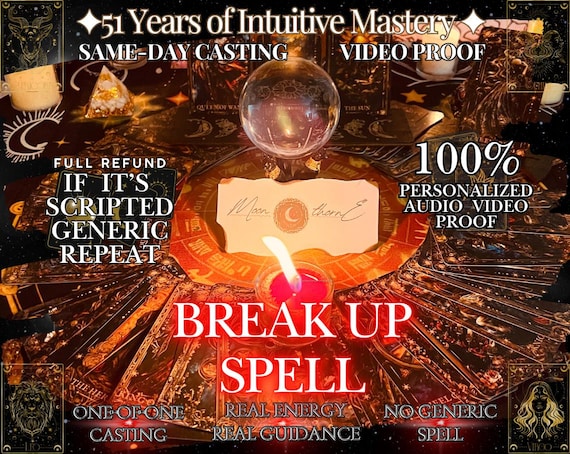 Break Up Spell, Separation, Divorce Spell, Third Party Removal, End Toxic Relationship Seperate Couple Fast | Same Day Cast