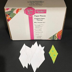 Papier anglais étoile à 8 branches découpé au laser pour quilting/coudre du papier cartonné 200 g