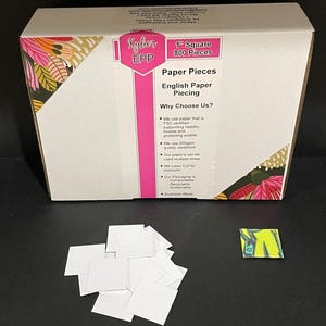 Papier anglais carré découpé au laser pour quilting/coudre du papier cartonné 200 g