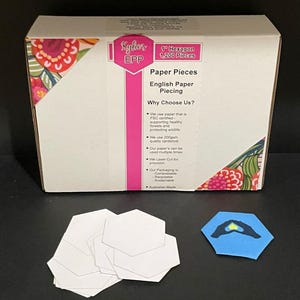 Rassemblement de papier anglais hexagonal découpé au laser pour quilting/coudre du papier cartonné 200 g