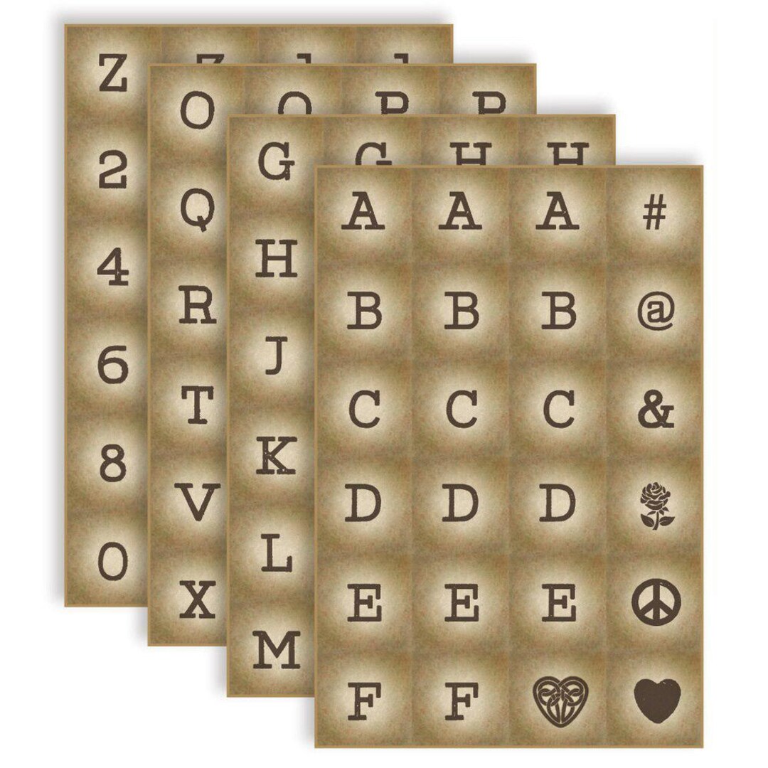 Art Sheets - Block Letters - Etsy