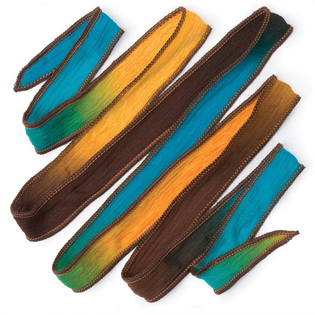 Hand-dyed Silk Ribbon - Desert Sunset - Etsy