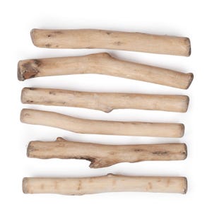 Make-ramé™ Natural Wood Hanging Rods - 5 in. length - Pack of 6