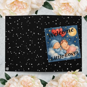 Greeting card "Welcome, Little Loves"