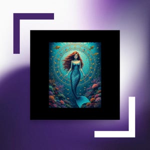 Póster en papel fotográfico "Sirena"