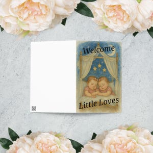 Greeting card "Welcome, Little Loves"