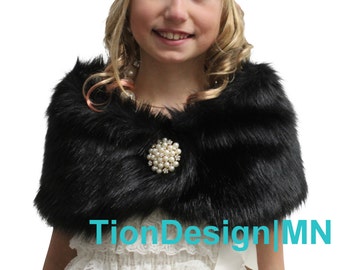 childrens fur shawl