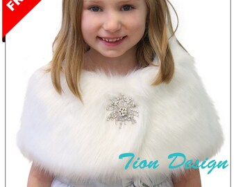 childrens fur shawl