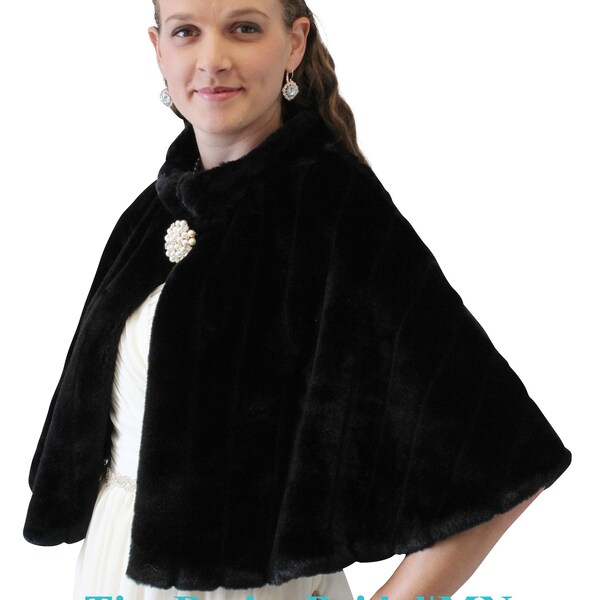 Faux Fur Capelet Etsy