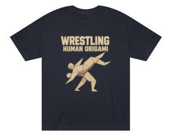 Wrestling Human Origami Shirt - Funny Wrestling Gift - Wrestler T-Shirt - Grappling Sports Tee - Mat Life Apparel