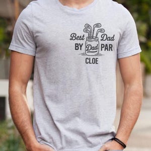 Best Dad By Par Personalized Shirt Golf Dad Shirt Fathers Day Gift Custom Golf Shirt For Dad Cool Dads Club Golf Lovers Comfort Colors Shirt