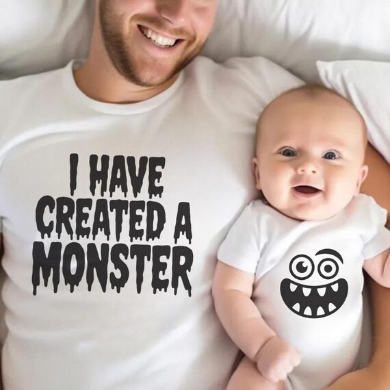 Personalized First Father's Day Matching Shirts – Dad And Baby Giraffe Outfit