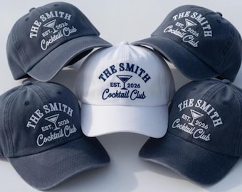 Sombrero bordado personalizado para despedida de soltera, regalo para grupo de damas de honor, regalo para la novia, despedida de soltera, boda