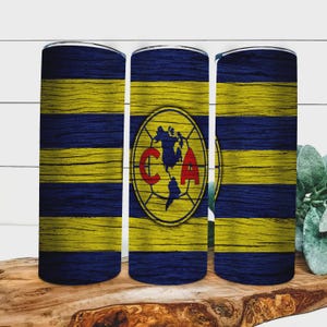 América Soccer Inspired Tumblers. Club America Template Sublimation Designs Downloads | Skinny Tumbler 20oz Design