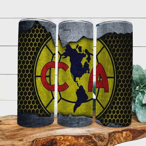 América Soccer Inspired Tumblers. Club America Template Sublimation Designs Downloads | Skinny Tumbler 20oz Design