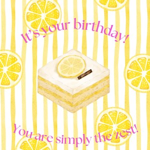 Lemon Themed Cute E-Birthday Card Design