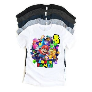 Redigerbar Mario Galaxy PNG, Super Mario Galaxy-film PNG, direktnedladdning, Mario Galaxy-födelsedagsmall, tårtdekoration, Mario-födelsedagströja bild 5