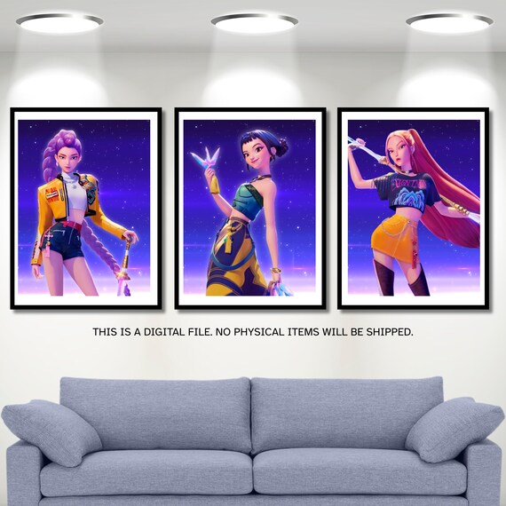 4er Set Kop Hunters Poster Fürs Kinderzimmer – Kunterbunte Kunstdrucke Auf Leinwand, Wanddeko Ohne Rahmen (21x30 Cm), Motivierend Für Mädchen & Jungen