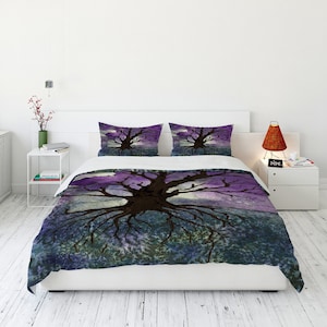 Tree of Life Duvet Cover - Nature Modern Bedding - Twin Queen or King Size Duvet or Comforter