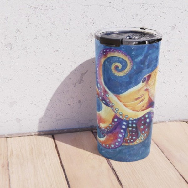 Octopus Travel Mug Etsy