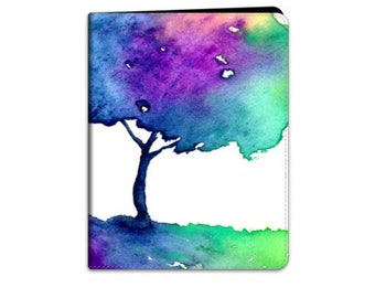 Hue Tree iPad Folio Case - Rainbow Landscape Painting - Designer Device Cover