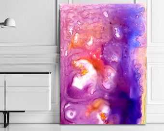 Visions Undreamed Art Print - Contemporary Abstract Watercolor Painting - Archival Canvas or Paper Reproduction