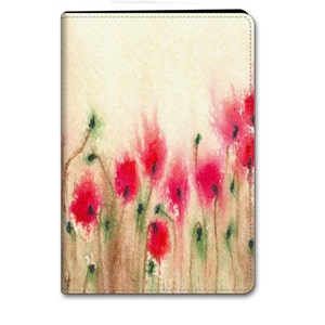 Floral Poppies iPad Folio Case Designer Device Cover image 1