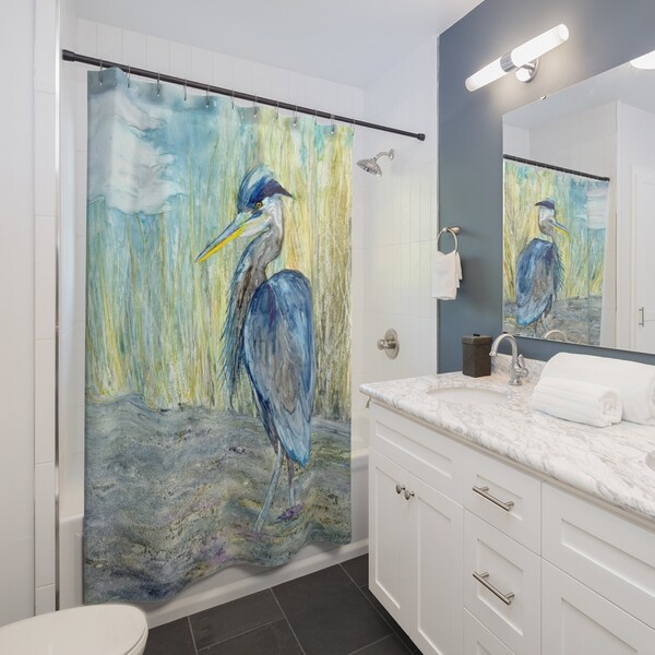 Blue Heron Painting - Etsy